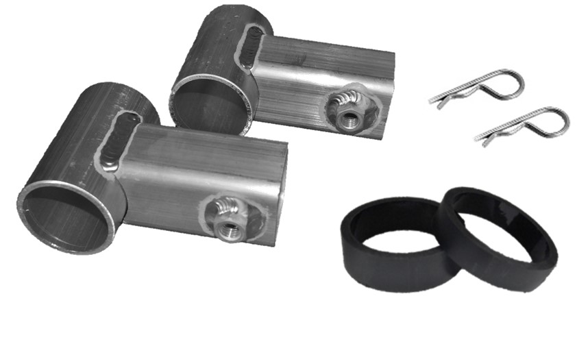 Kit of 2 T-brackets - for axle - 9004